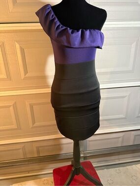 XXTAXN | Dresses | Womens Cocktail Bodycon Ruffle Sleeveless Formal Midi  Pencil Dress Purple | Poshmark